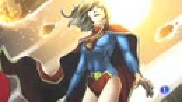 Telediario 1 - Todas las superheroínas están  en el salón del comic de Barcelona.