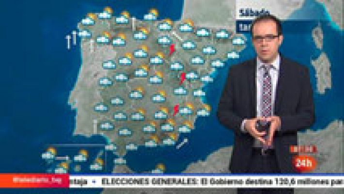El tiempo - Lluvias fuertes en Baleares, extremo oeste peninsular y en L