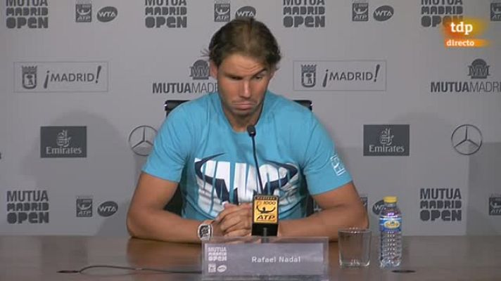 Madrid Open de Tenis - Nadal: "No he jugado a mi mejor nivel pero no he jugado mal"