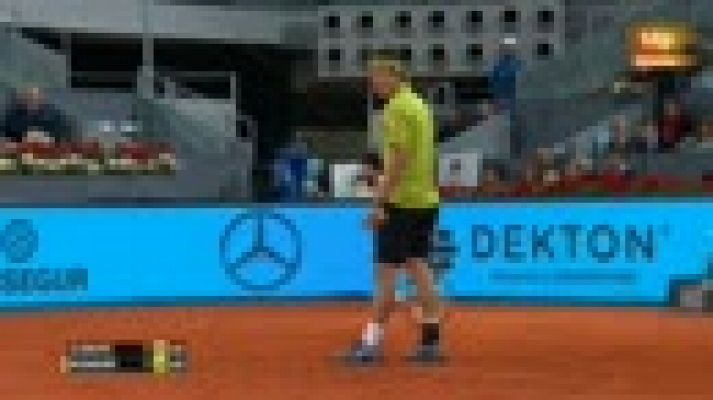 Madrid Open de Tenis - Nishikori anota el punto de la jornada