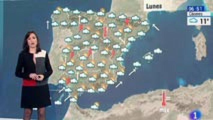 El tiempo - Lluvias generalizadas por todo el país en el arranque de semana