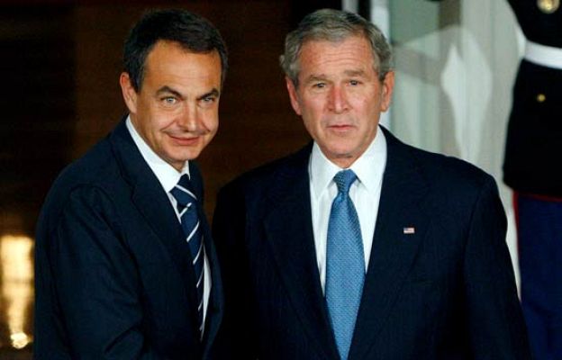 Fue noticia en el Archivo de RTVE - Zapatero visita a Bush