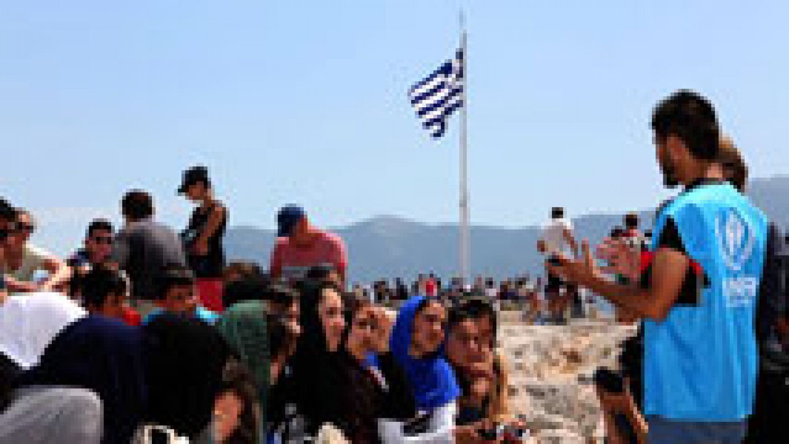 Telediario 1: La crisis de los refugiados y la situación de Grecia marcan la celebración del Día de Europa | RTVE Play