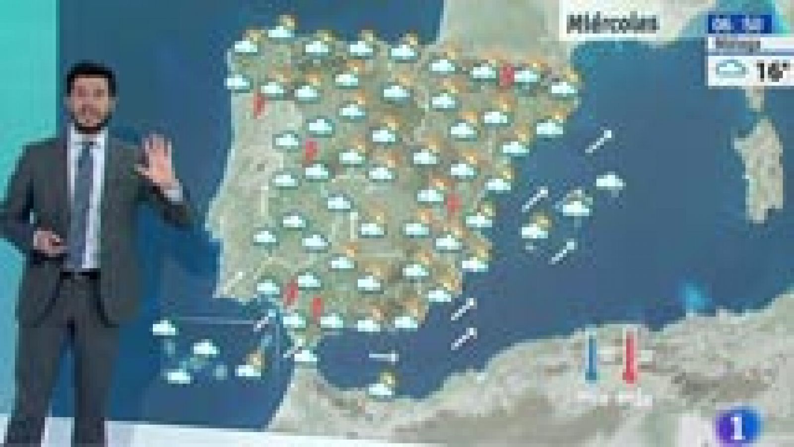 Cielos nubosos y precipitaciones recorren la península - El tiempo | Ver