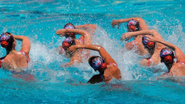  - El equipo español de sincronizada, tercero en la preliminar del Europeo