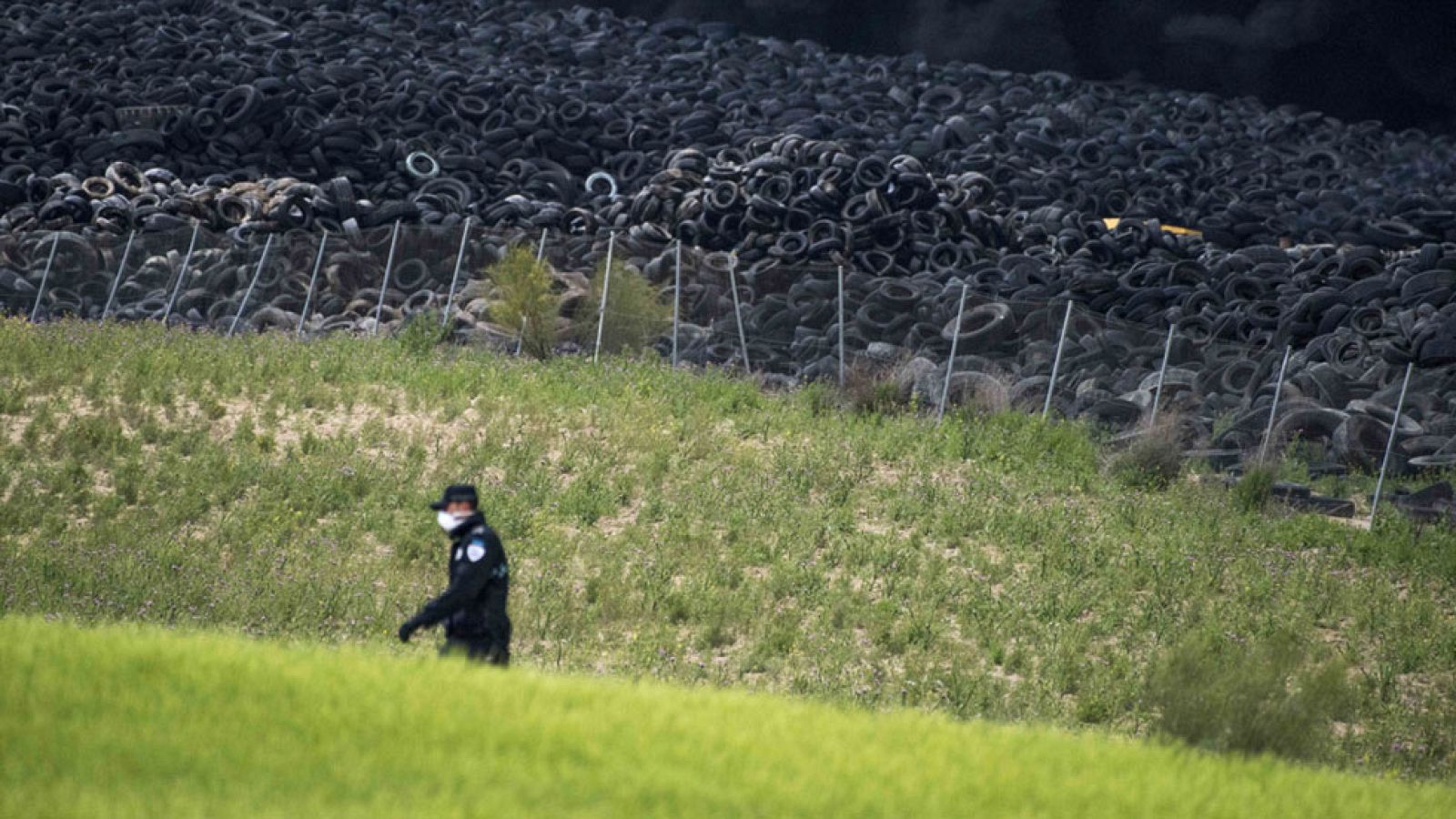 El mayor cementerio de neumáticos de Europa está en Seseña (Toledo)