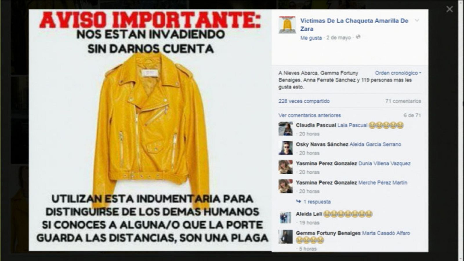 Una cazadora se convierte en fenómeno viral