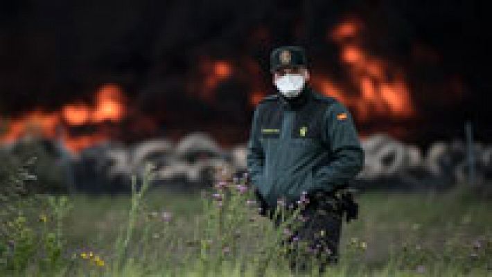 Telediario 1 - El cementerio de neumáticos de Seseña fue declarado ilegal en 2003