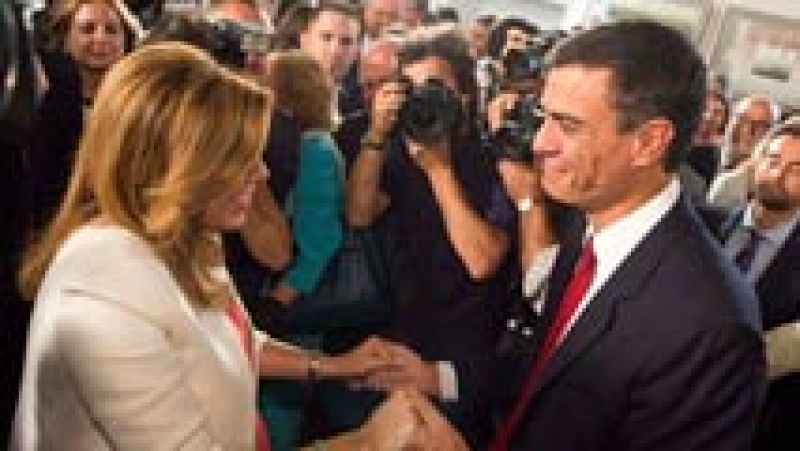 El PSOE ratifica a Pedro Sánchez como candidato arropado por Susana Díaz