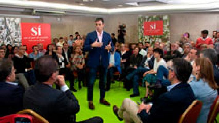 Telediario 1 - Sánchez asegura que no teme al 'sorpasso' y Podemos asegura que su "aliado preferente" tras el 26J será el PSOE