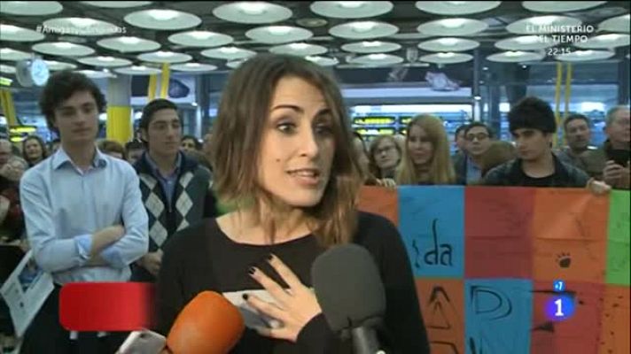 Eurovisión - Las primeras declaraciones de Barei a su llegada a España