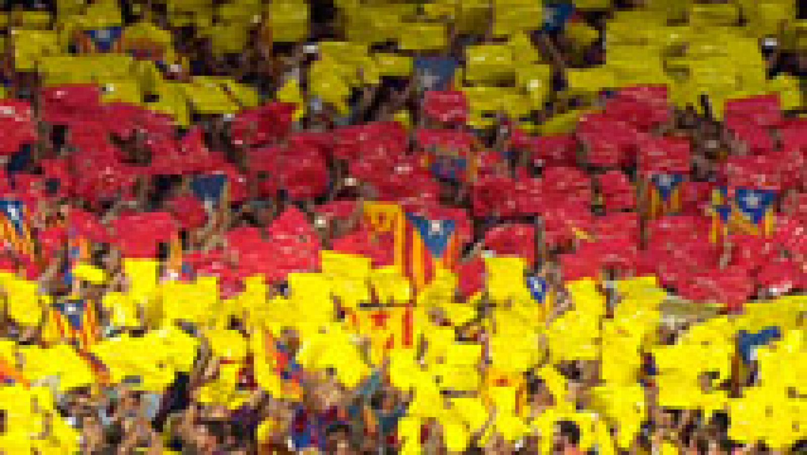 Telediario 1: El Gobierno impedirá la entrada de banderas independentistas en la Final de la Copa del Rey de fútbol  | RTVE Play