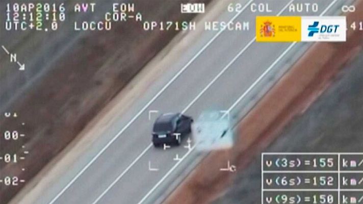 Telediario 1 - El exceso de velocidad, la principal infracción en carreteras convencionales