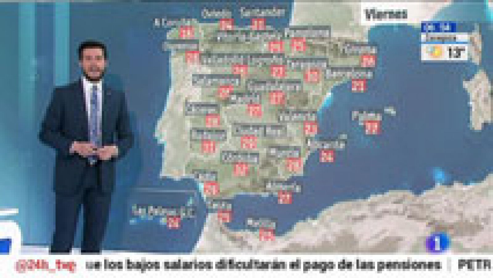 El tiempo: Temperaturas en ascenso excepto en el área mediterránea | RTVE Play