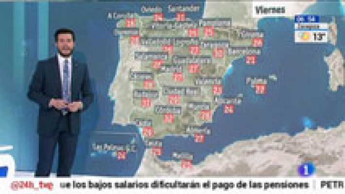 El tiempo - Temperaturas en ascenso excepto en el área mediterránea