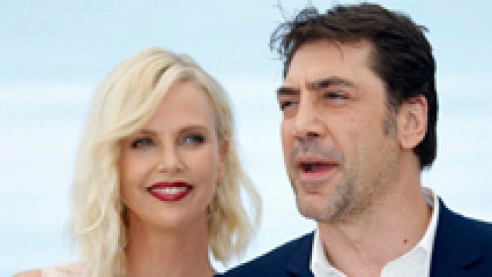 El actor Javier Bardem y el director Oliver Laxe presencia española en el festival de Cannes