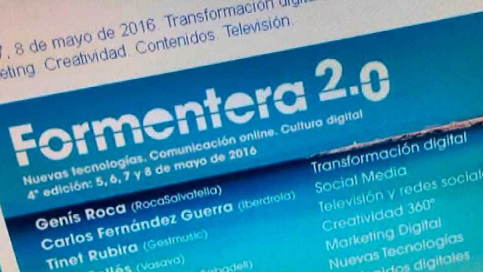 Cámara abierta 2.0 - Formentera 2.0; Luis Moya en el 600 de Jorge Todolí; Periodismo de datos; y Lidia Navarro en 1minutoCOM - ver ahora