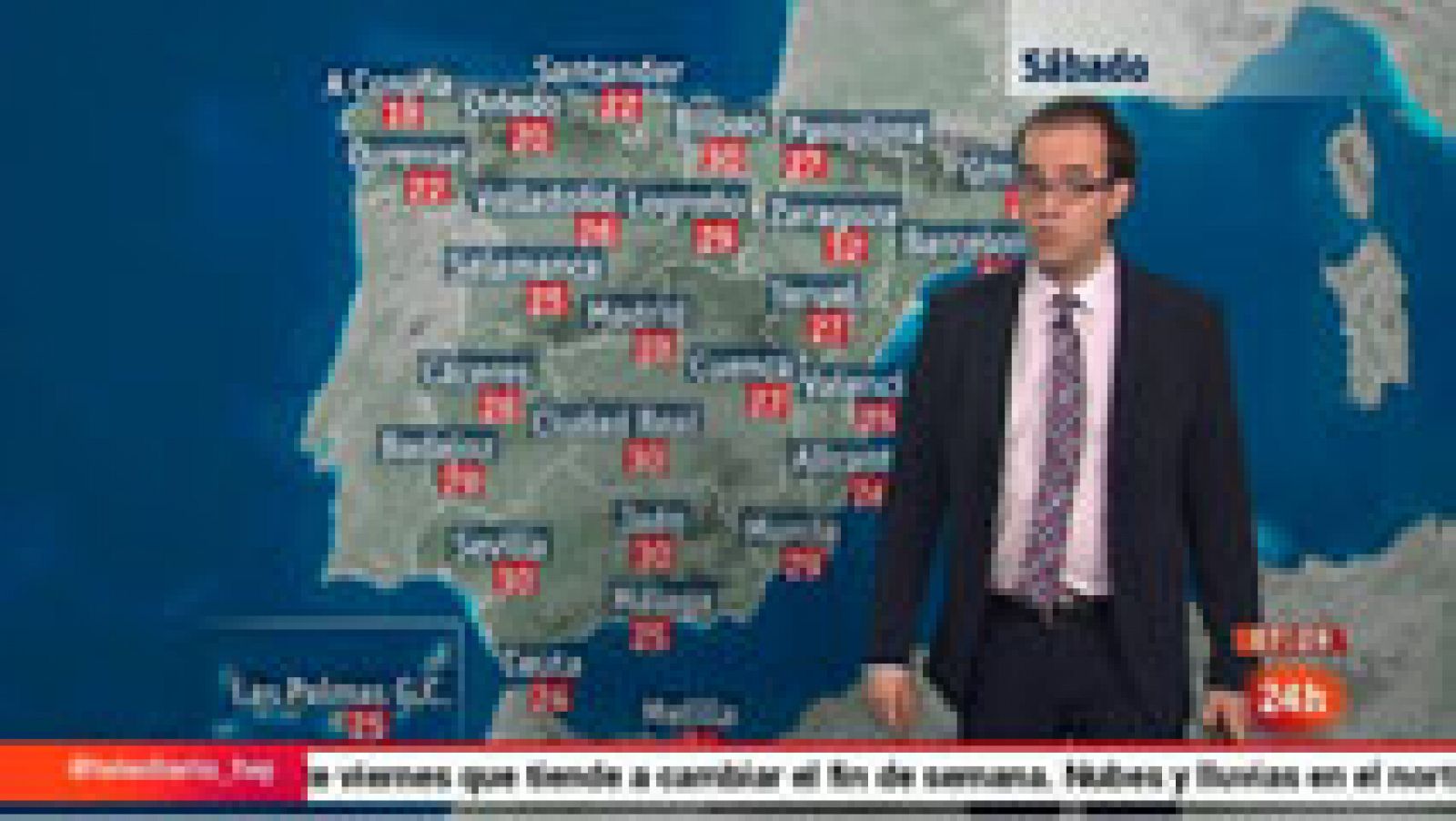 El tiempo: Lluvias con posibilidad de tormenta en el norte y noroeste del país | RTVE Play