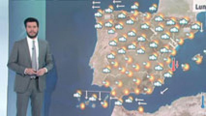 Suben las temperaturas en el oeste y bajan en el área mediterránea