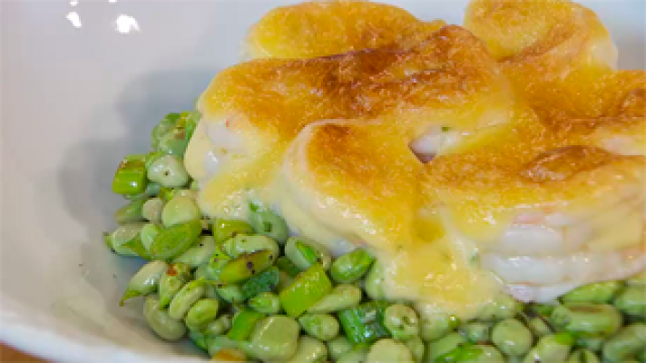 RTVE Cocina - Habitas con langostinos