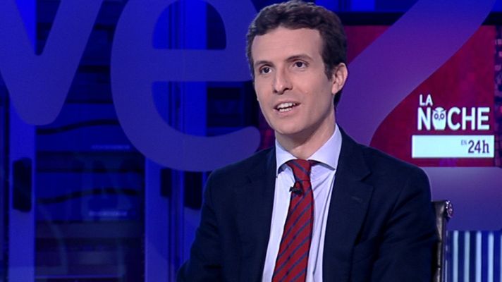 La noche en 24h - Pablo Casado: "Pedimos desde ya que se respete a la lista más votada para formar Gobierno"