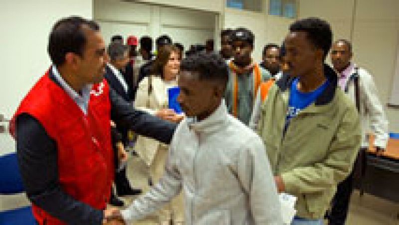 Llegan a España 22 refugiados eritreos procedentes de Italia
