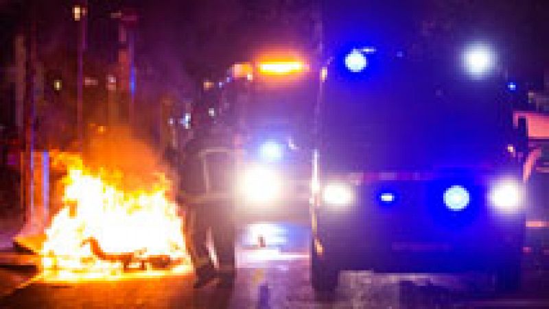 Once heridos en la tercera noche de enfrentamientos en el barrio de Grácia de Barcelona