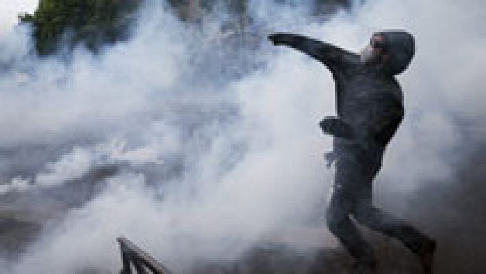 Telediario 1 - En Francia, nueva jornada de movilizaciones contra la reforma laboral