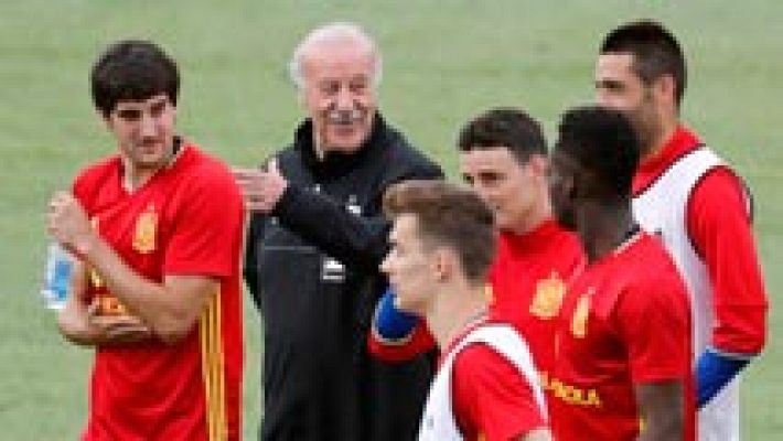 Telediario 1 - La Roja ya está en su cuartel de Austria