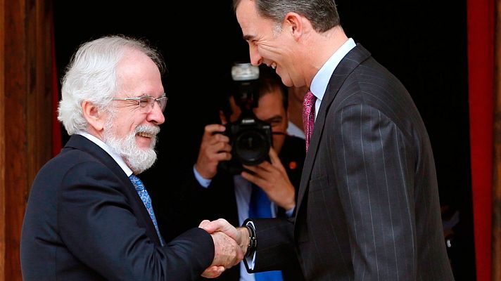 Telediario 1 - Felipe VI entrega el Premio Iberoamericano de Humor Gráfico Quevedos a Forges