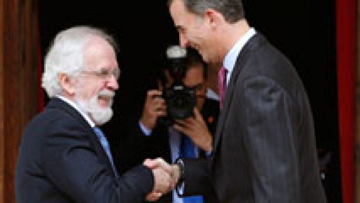 Telediario 1 - Felipe VI entrega el Premio Iberoamericano de Humor Gráfico Quevedos a Forges