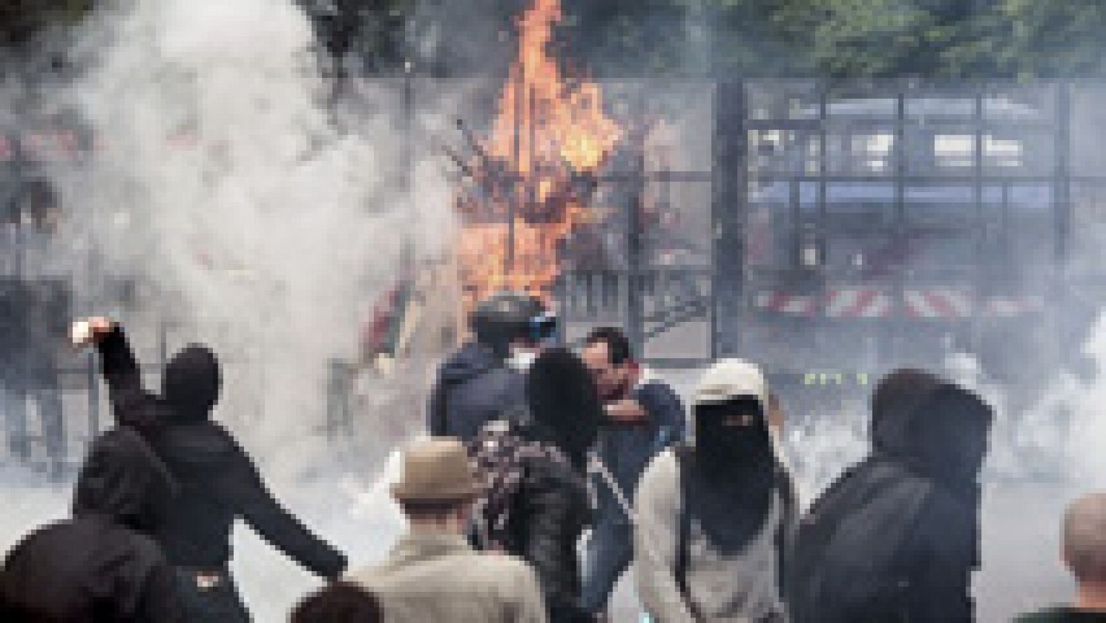 Disturbios en Francia durante la octava jornada de movilizaciones contra la reforma laboral