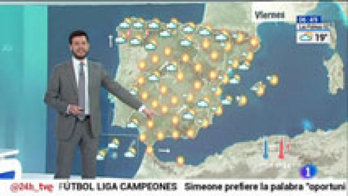 El tiempo - Viento fuerte en el litoral sudeste y chubascos en Galicia y Asturias