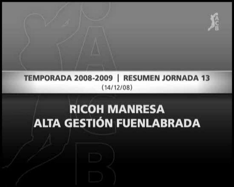 Ricoh Manresa 85-79 AG Fuenlabrada - Baloncesto en RTVE | Ver