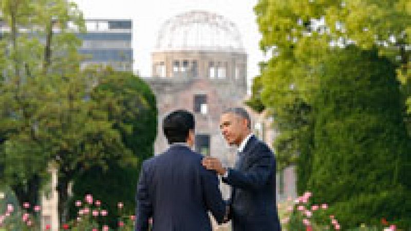 Obama pide un mundo sin armas nucleares en su histórica visita a Hiroshima