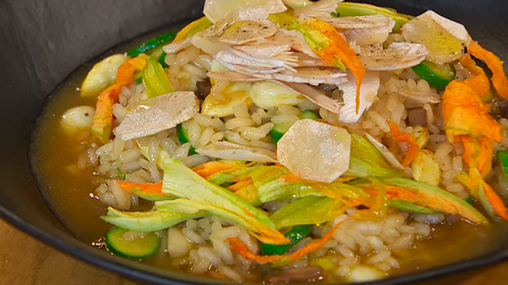 RTVE Cocina - Arroz de calabacín y almendras de leche