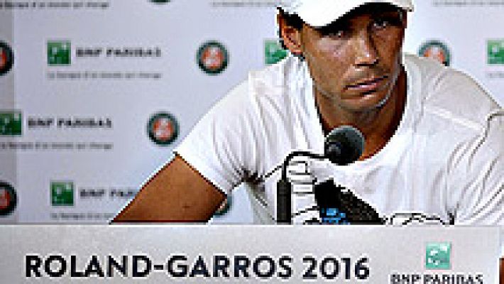 Telediario 1 - Nadal se retira de Roland Garros, por problemas en una muñeca