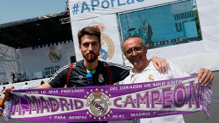 La afición del Real Madrid espera repetir el éxito de Lisboa