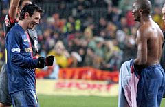 El partido de Messi y Eto'o