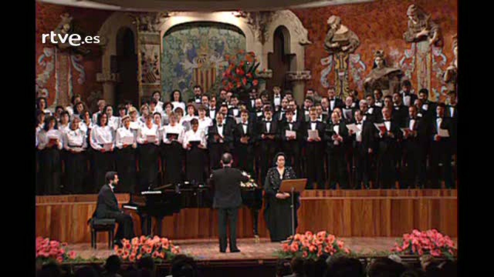 Arxiu TVE Catalunya - Montserrat Caballé interpreta "El Cant dels Ocells" al Palau de la Música