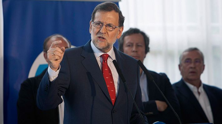 Telediario 1 - Rajoy asegura que el PP es la única fuerza que puede parar 'la radicalidad'