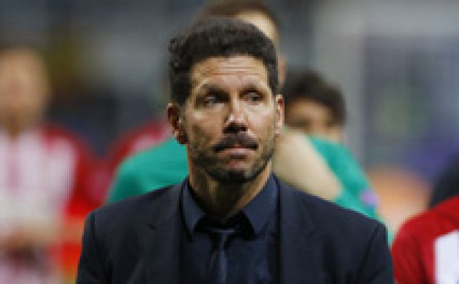 Telediario 1 - La afición atlética pide a Simeone que se quede