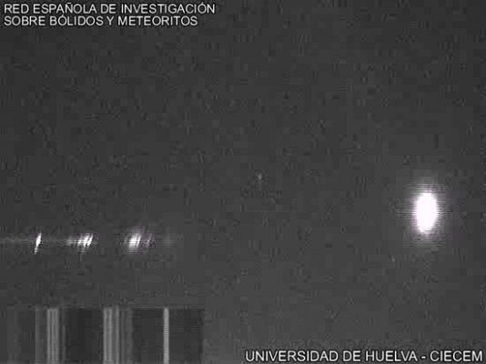 Bola de fuego de meteorito extinto