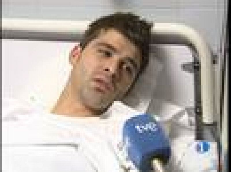 Cuellar ha sido intervenido en su tobillo, tras el encontronazo con Gurpegui. El portero del Sporting se ha roto el tobillo.