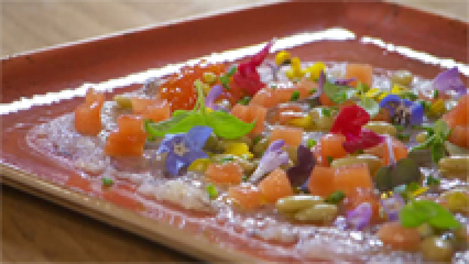 Carpaccio de langostinos
