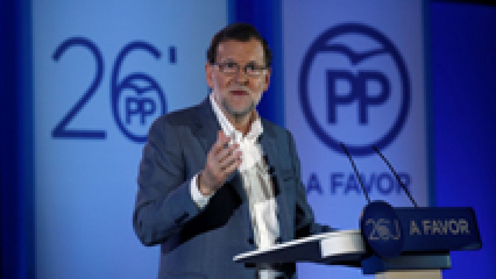 Informativo 24h: Rajoy presenta en Barcelona su programa electoral y promete bajar los impuestos | RTVE Play