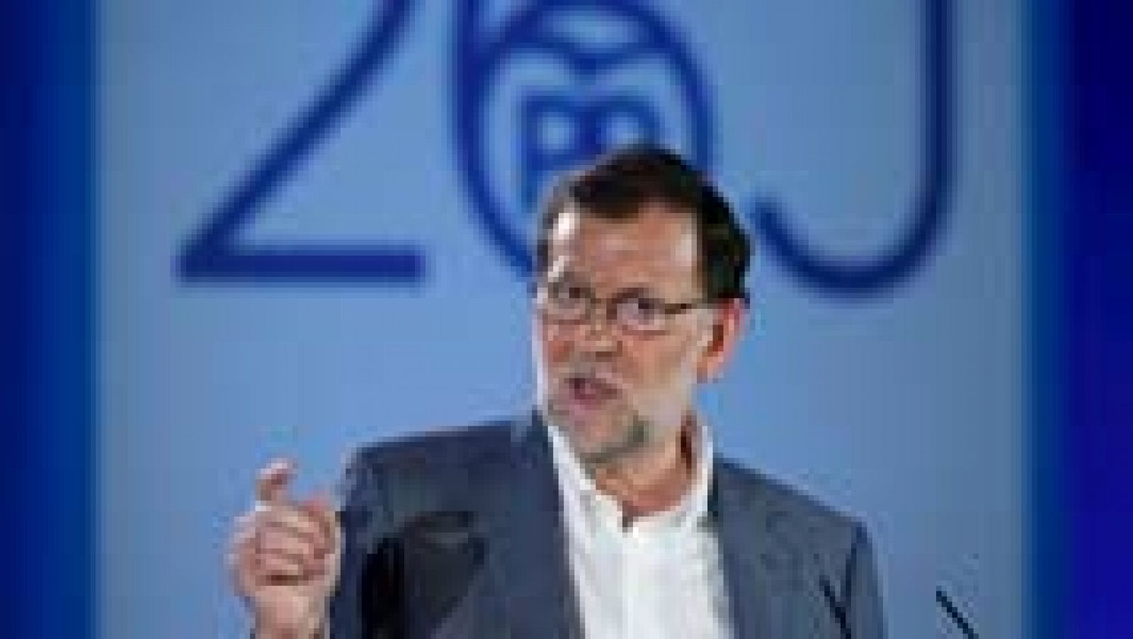 Telediario 1: Rajoy: "Vamos a bajar los impuestos, es lo que nos diferencia de los demás"  | RTVE Play