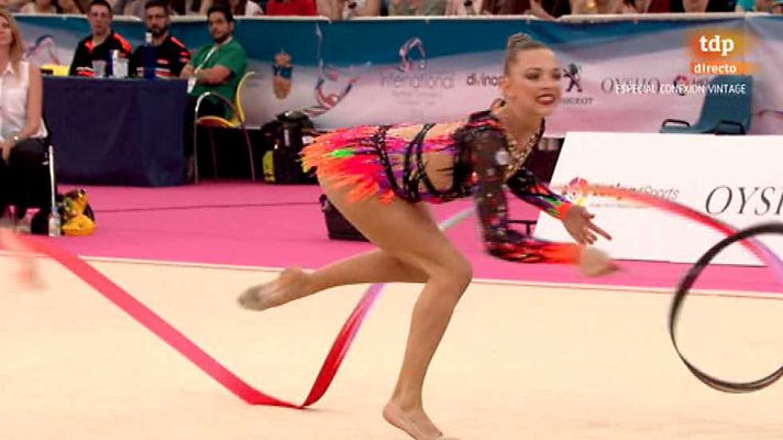 Gimnasia artística - Copa del Mundo: Div. B. Clasif. individual A. Mazas y Cintas
