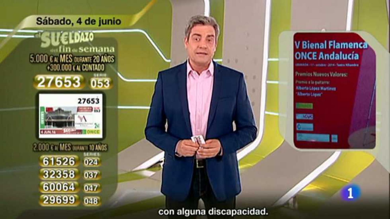 Sorteo ONCE - 04/06/16 - ver ahora