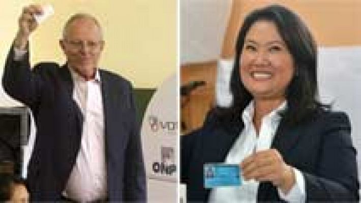 Telediario 1 - Fujimori y Kuczynski en empate técnico en las elecciones de Perú, según las últimas encuestas